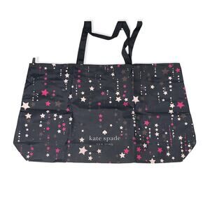 New Kate Spade Large Canvas Star Tote in Black/Multi